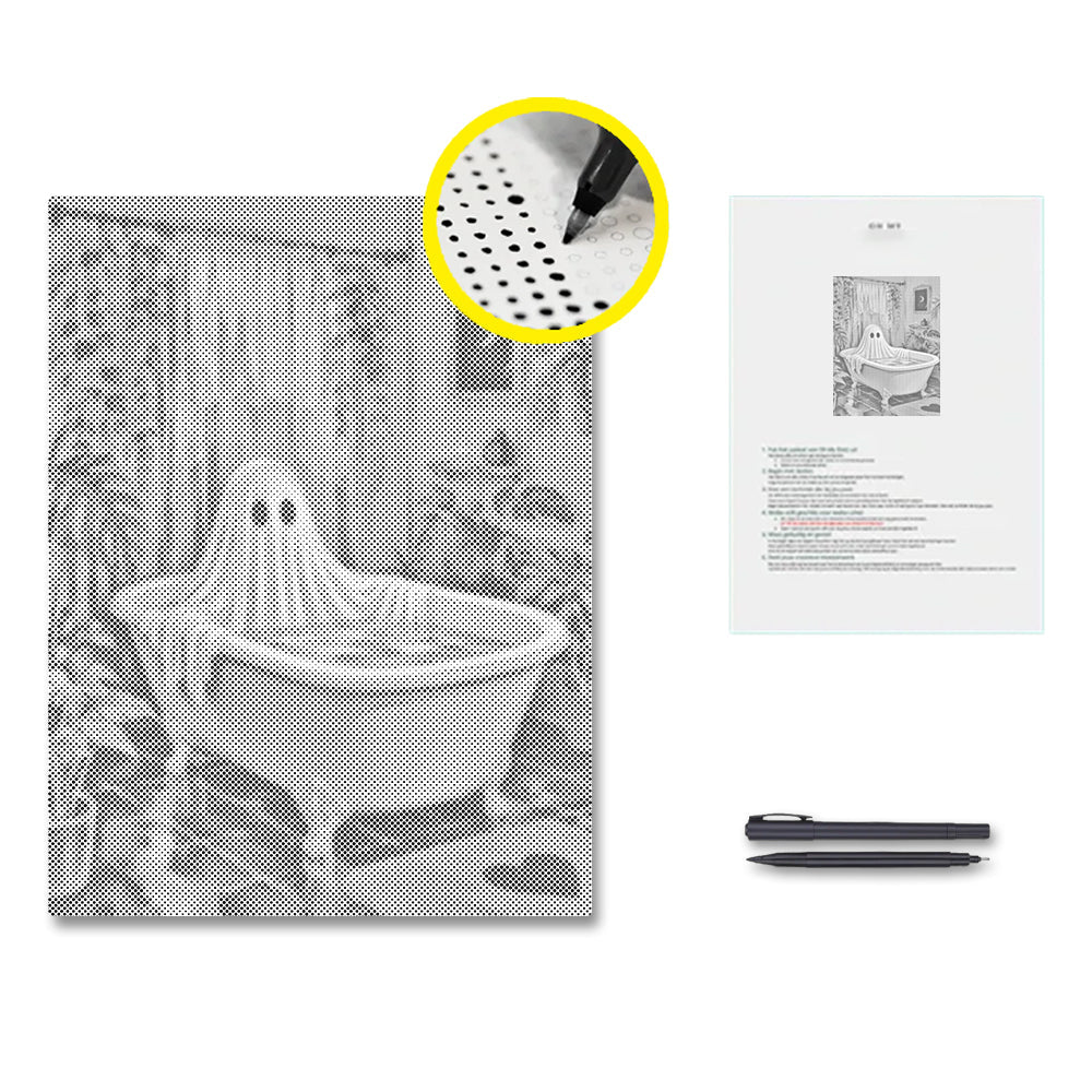 Ghostly Relaxation - Dot Painting