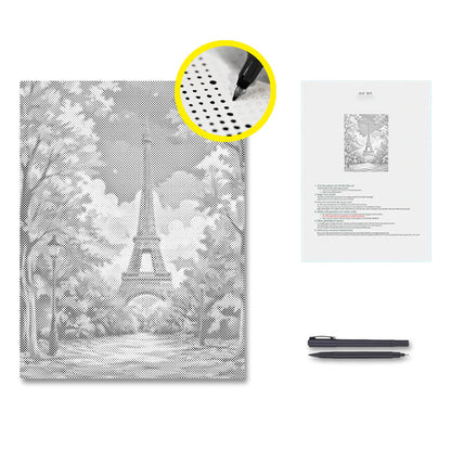 Paris Autumn - Dot Painting