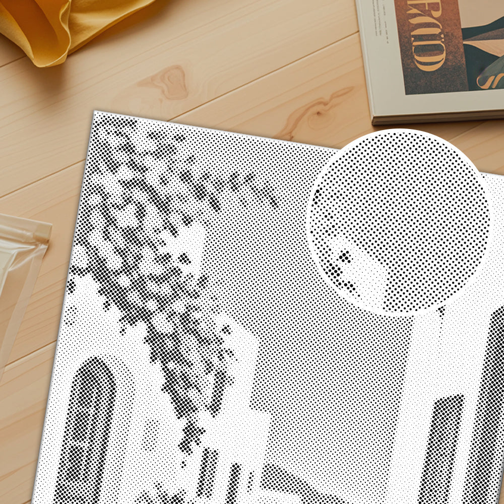 Santorini Stroll - Dot Painting