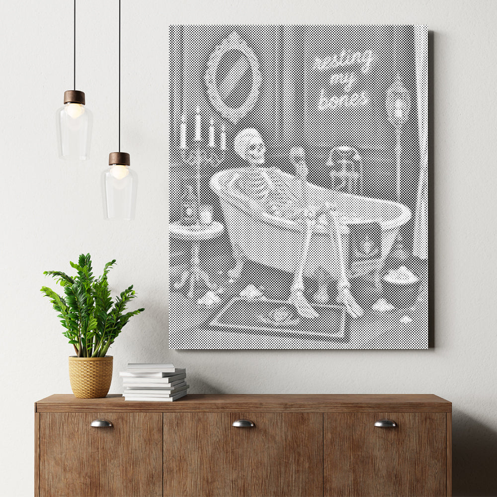 Skeleton Relaxation - Dot Painting