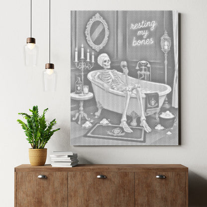 Skeleton Relaxation - Dot Painting