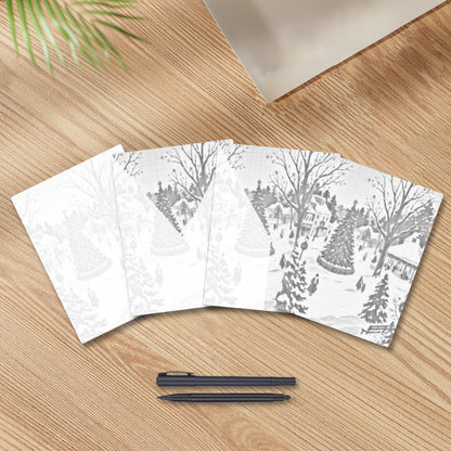 Snowfall in December - Dot Painting