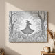 Witch Silhouette - Dot Painting