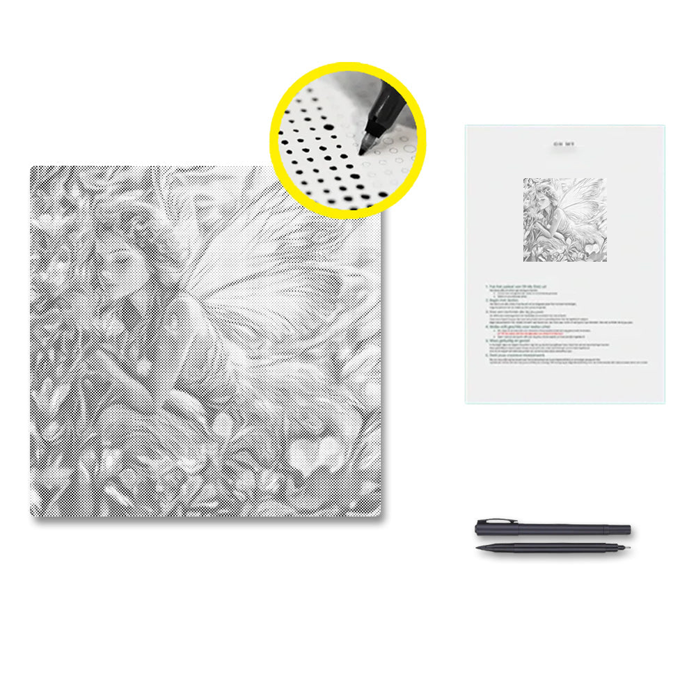 Beautiful Fairy - Dot Painting