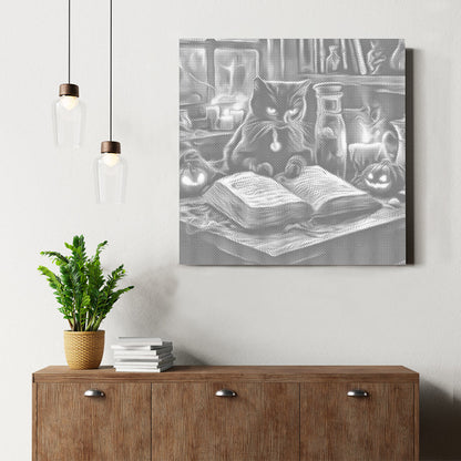 Cat Sitting Beside - Dot Painting