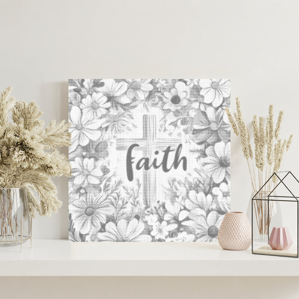 Faith in Bloom - Dot Painting