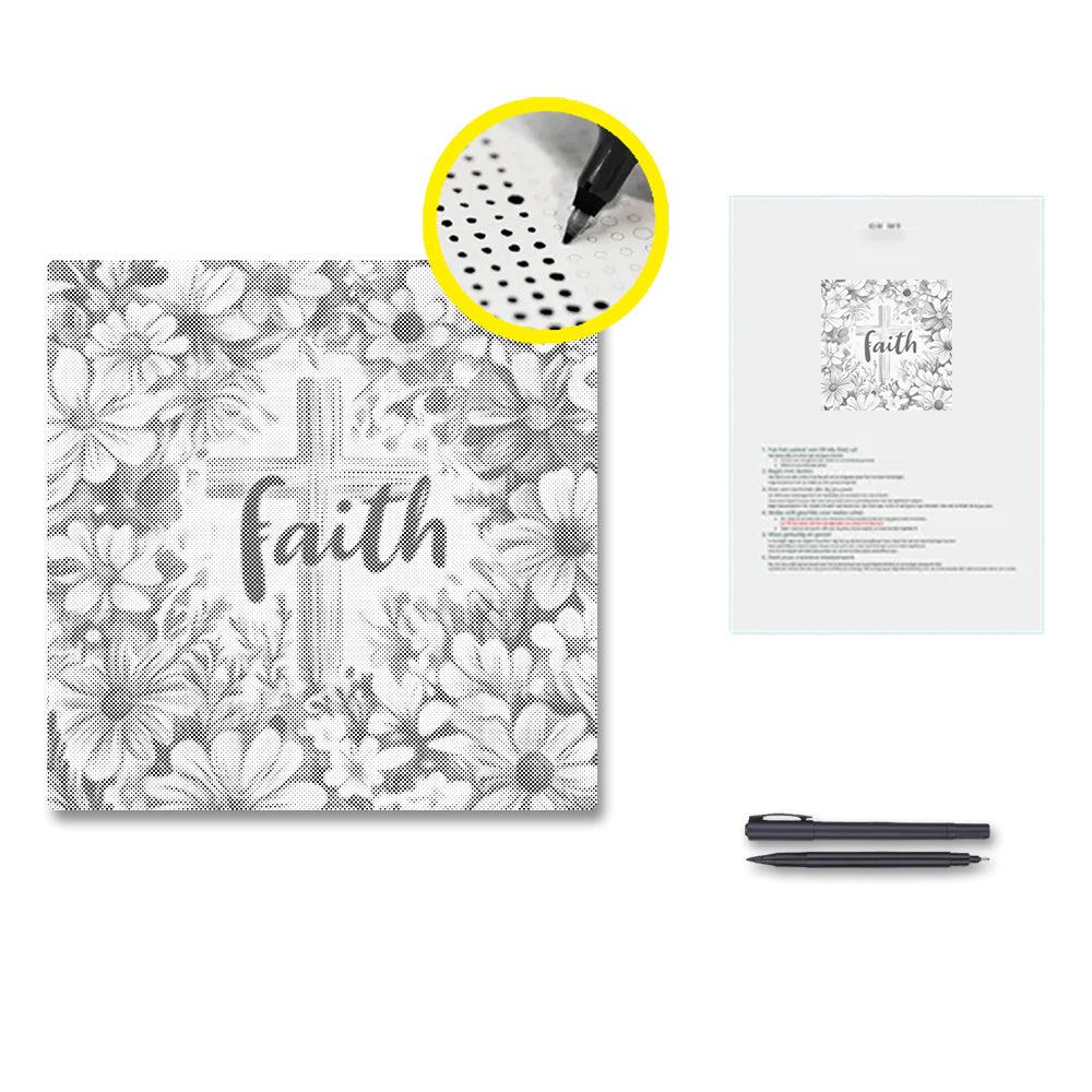 Faith in Bloom - Dot Painting