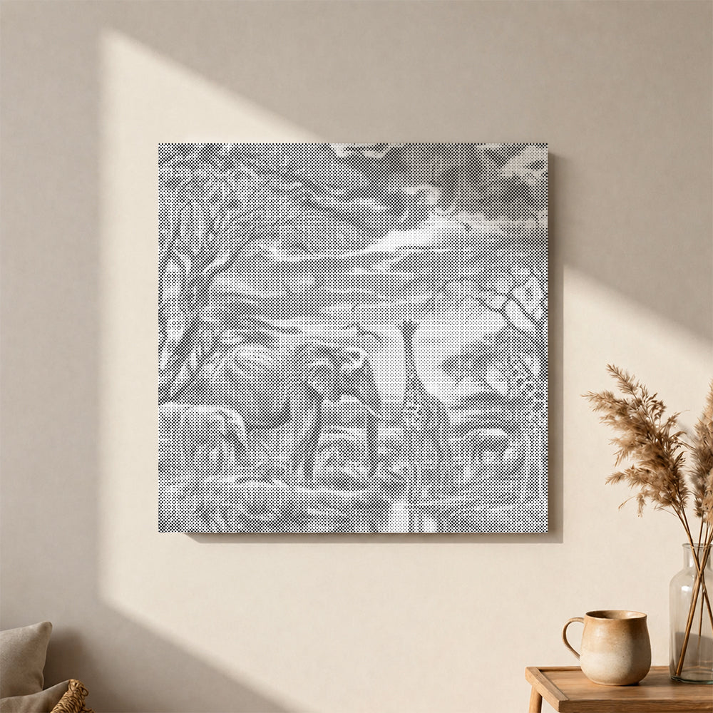 Fauna At Dusk - Dot Painting