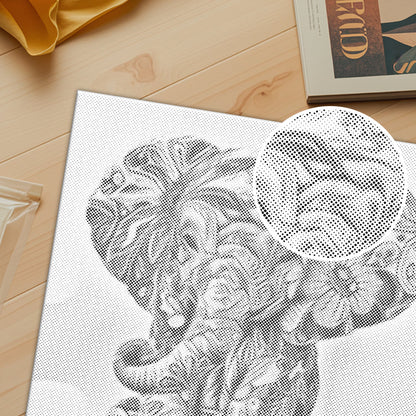 Floral Baby Elephant - Dot Painting