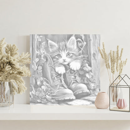 Kitten in Boots - Dot Painting