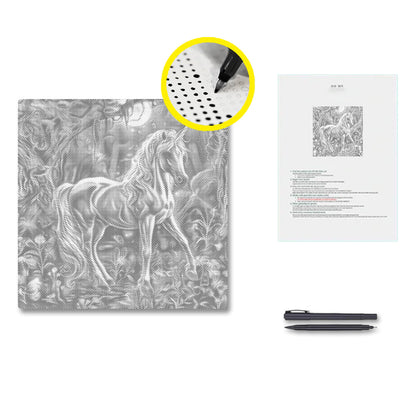 Magic Unicorn - Dot Painting