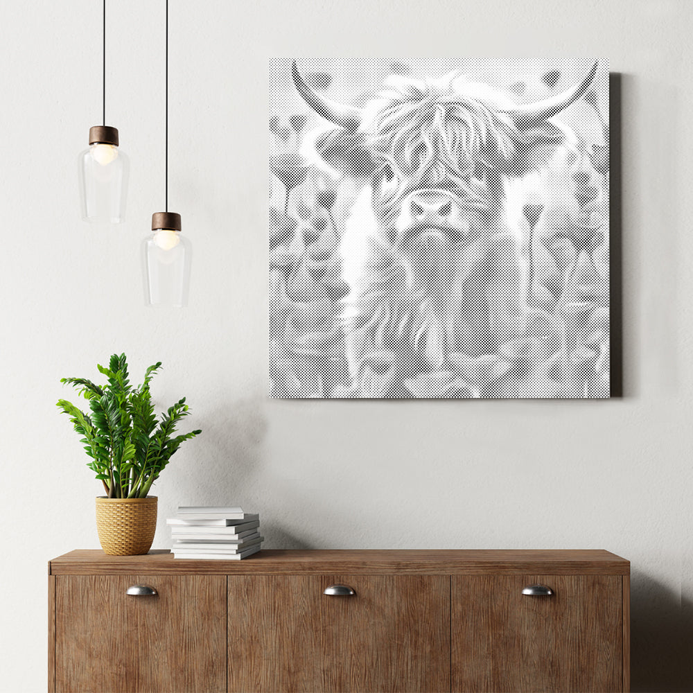 Red Calf - Dot Painting