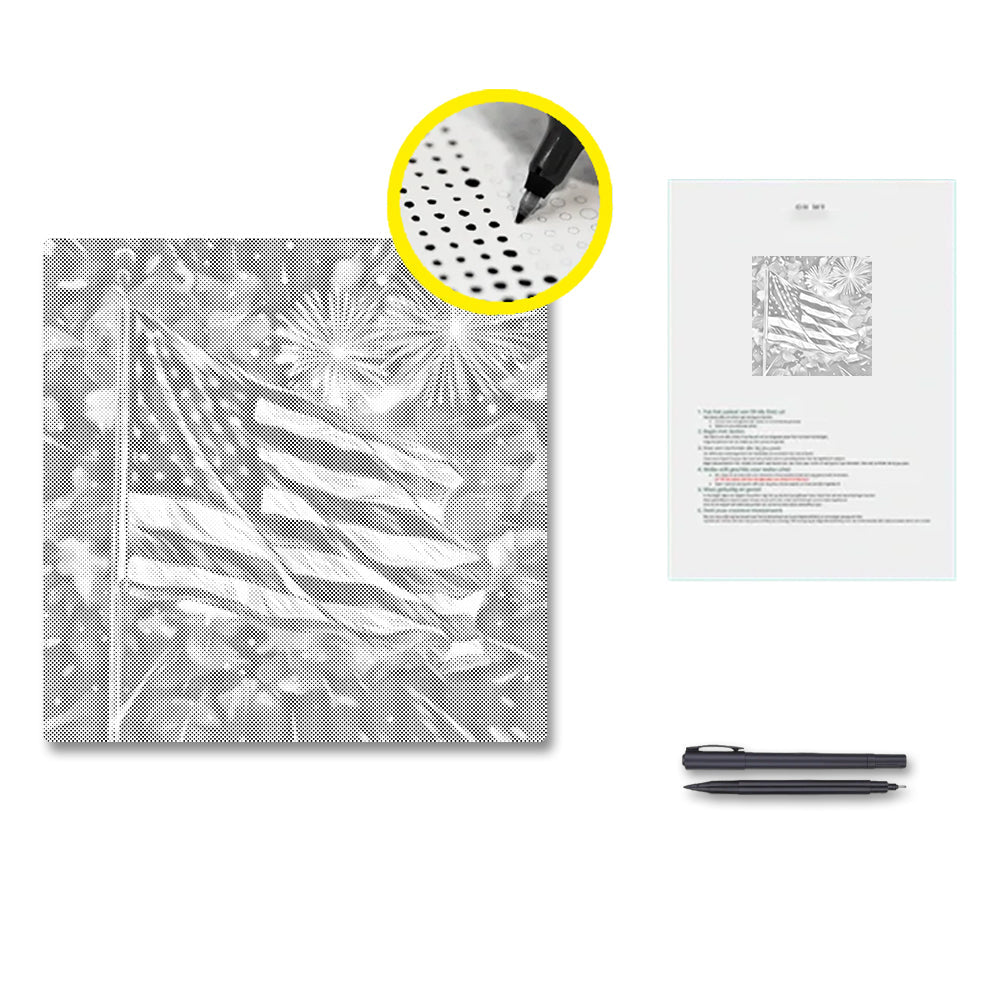 Stars and Stripes Celebration - Dot Painting