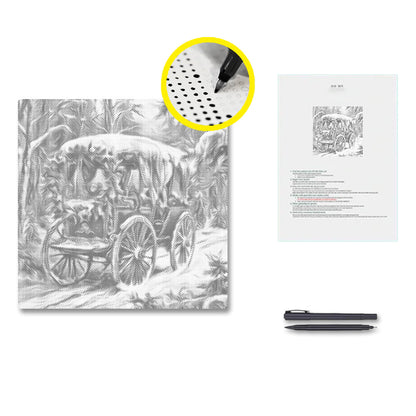 Victorian Christmas Sleigh Ride - Dot Painting
