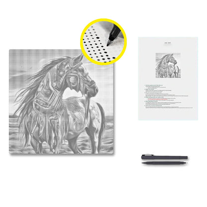 War Horse - Dot Painting