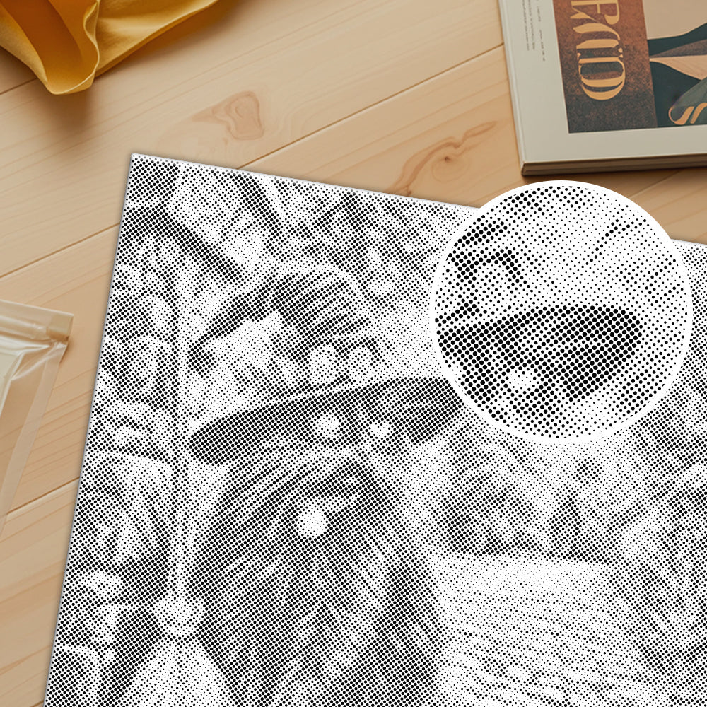 Witchs Hat and Broomstick - Dot Painting