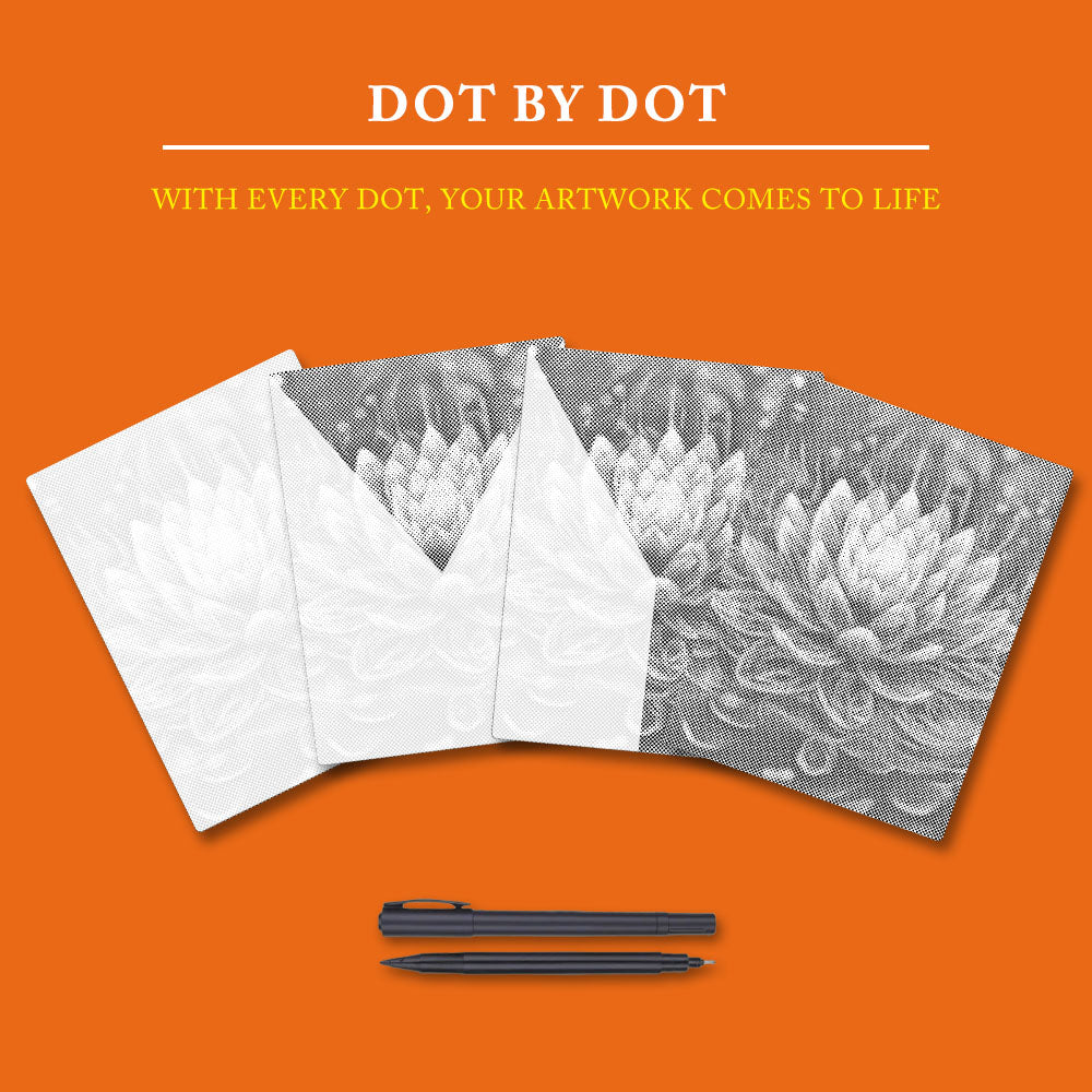 Mystical Lotus Flower - Dot Painting