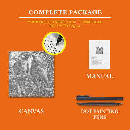 Parrot Bird - Dot Painting