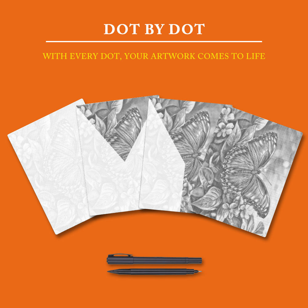 Blue Butterfly - Dot Painting