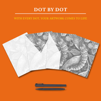 Caterpillar - Dot Painting