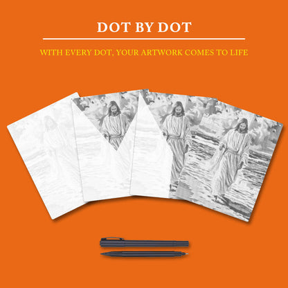 Divine Shore - Dot Painting