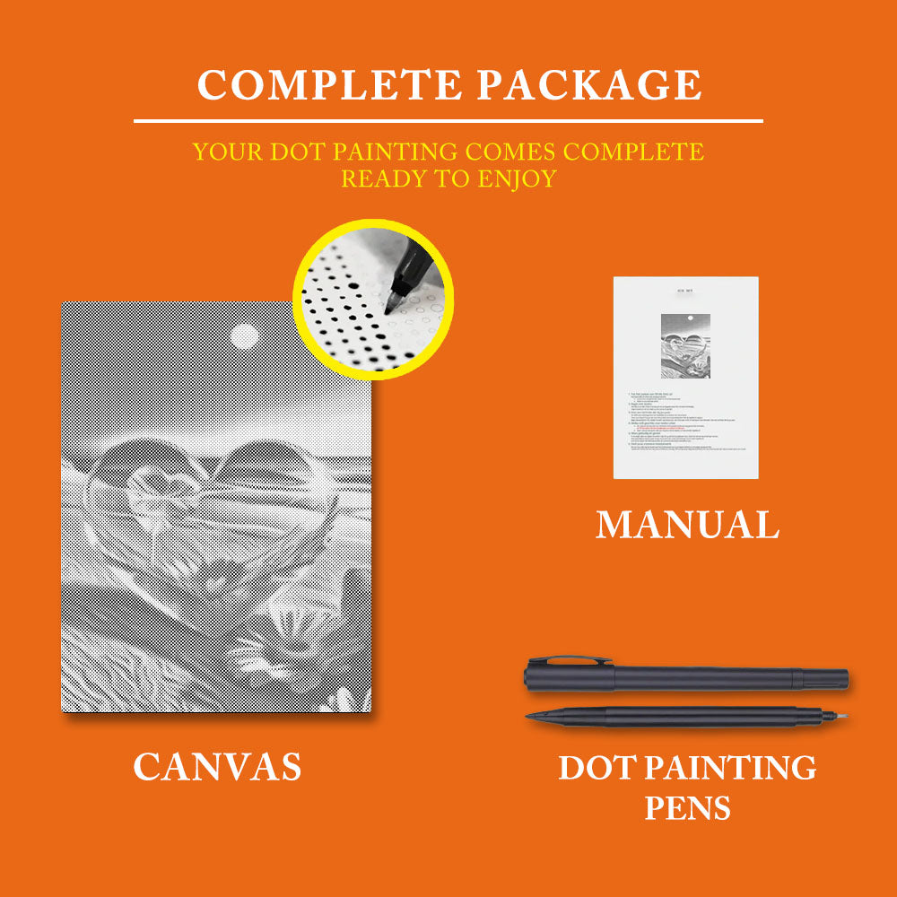 Crystal Heart - Dot Painting