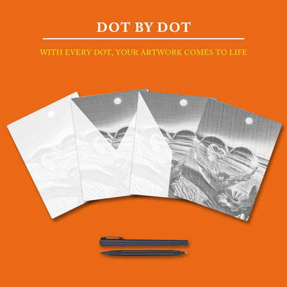 Crystal Heart - Dot Painting