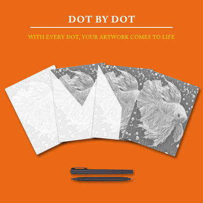 Jewlley Betta Fish - Dot Painting