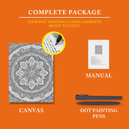 Sun Mandala - Dot Painting