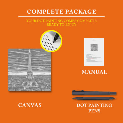 Eiffel Tow - Dot Painting