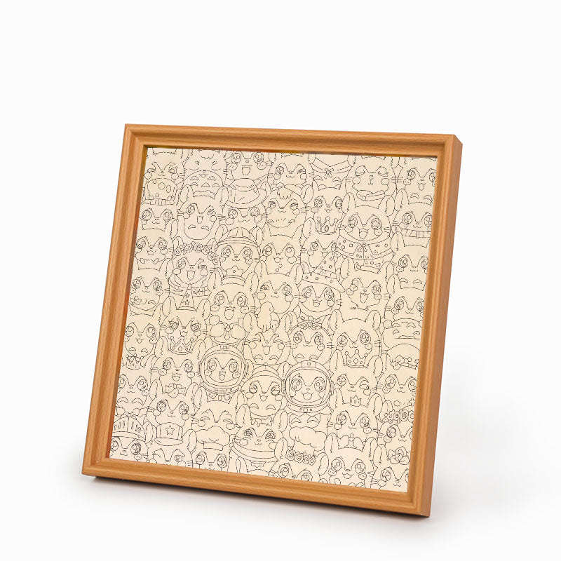 Chinchilla - Wooden Coloring Puzzle