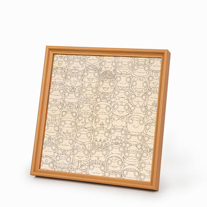 Frog - Wooden Coloring Puzzle