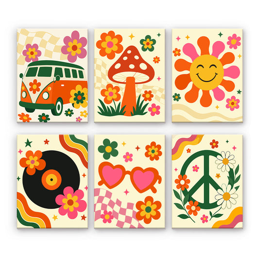 Retro Hippie Icons