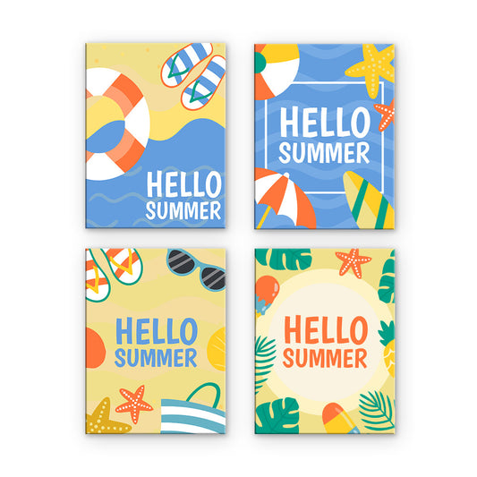 Hello Summer Beach Art