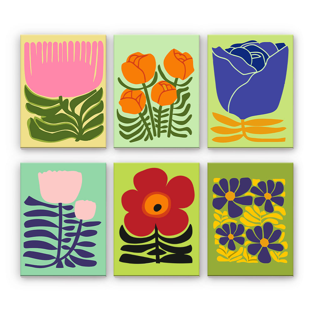 Modern Graphic Flowers
