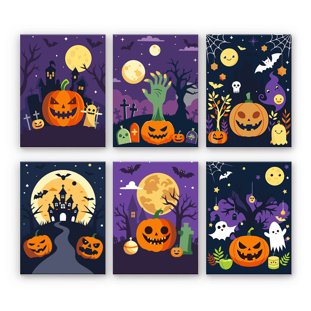Moonlit Halloween Landscapes