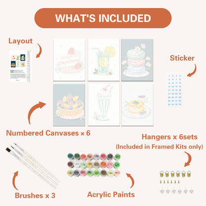 Pastel Desserts and Drinks