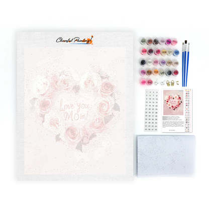 Rose Wreath - Paint by Numbers